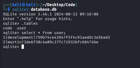 Get db with users